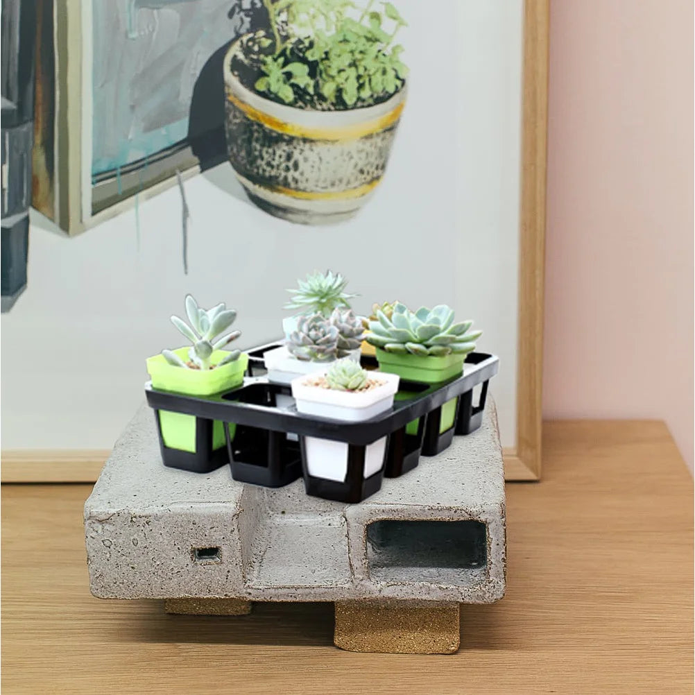 2Pcs Gardening Plant Germination Tray Racks Plastic Nursery Storage Racks 24 Grids for Seedling Starter and Potting Peaceful Pleasures Health and Wellness
