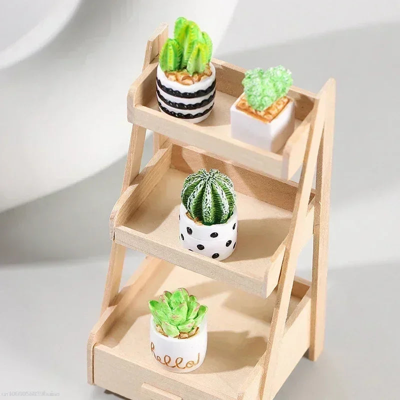 Mini Resin Figures Home Decor Desk Accessories Pot Plant Fairy Garden Ornaments Dollhouse Miniature Items Landscape DIY Peaceful Pleasures Health and Wellness