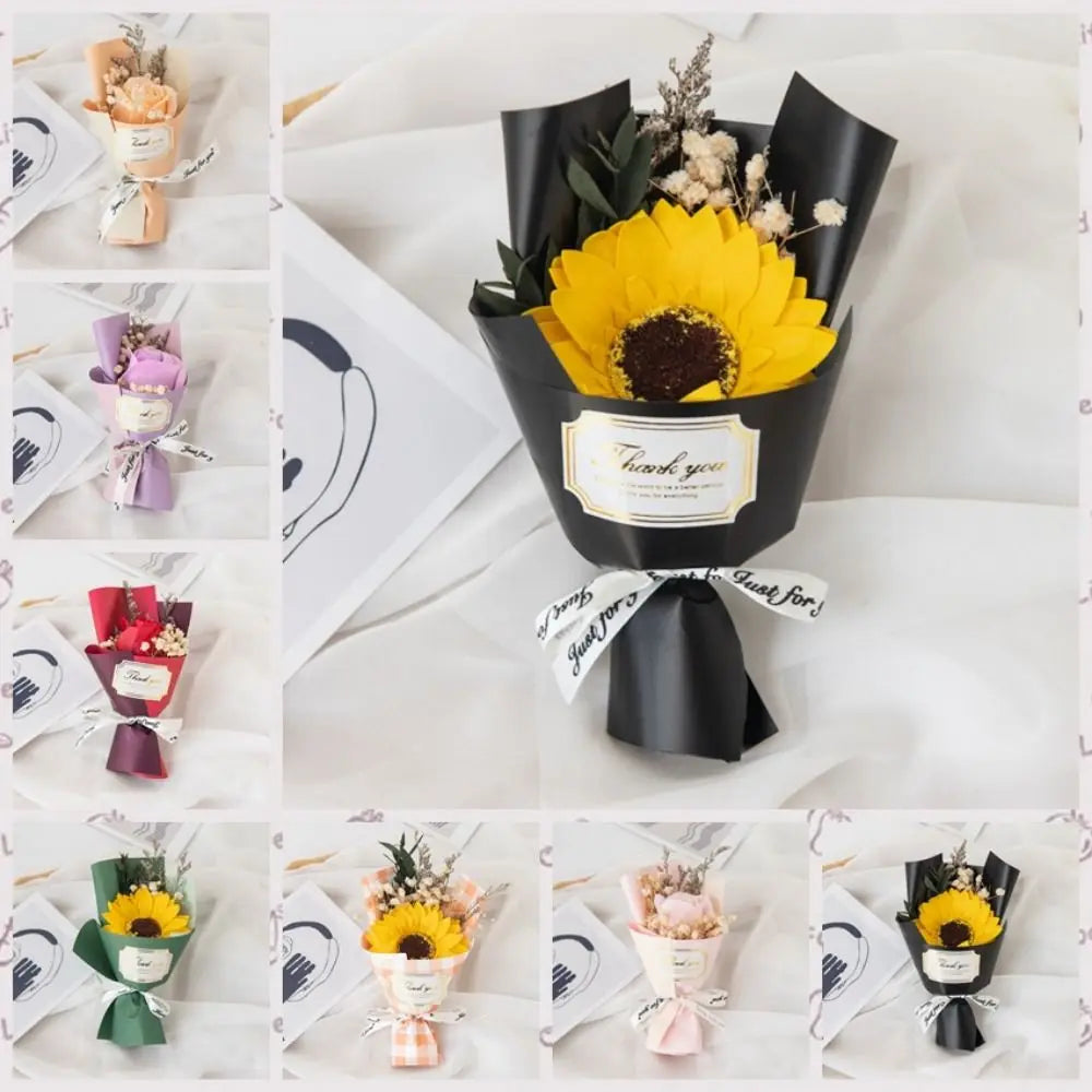 Lifelike Soap Rose Bouquet | Artificial Eternal Roses Gift
