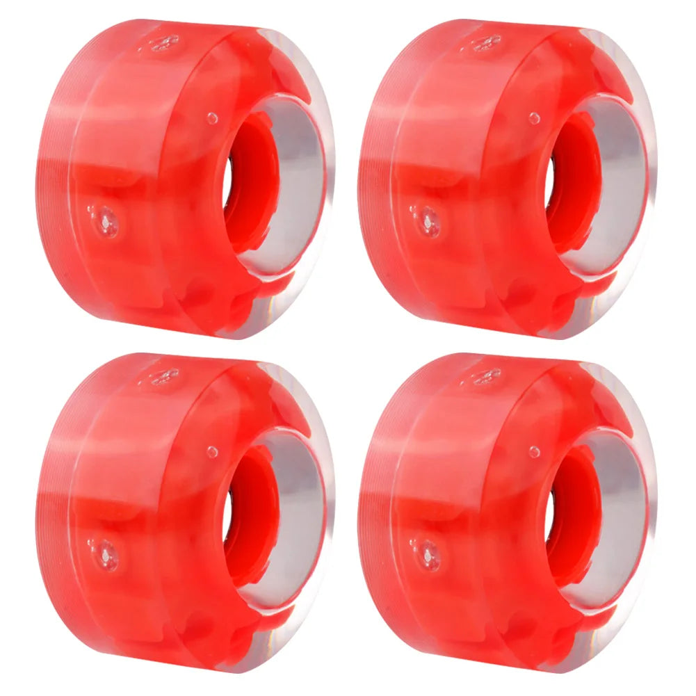 4pcs Luminous Roller Skate Wheels Reduce Friction Fast Rotation Wheels for Skateboarding Accessories Peaceful Pleasures Health and Wellness 3