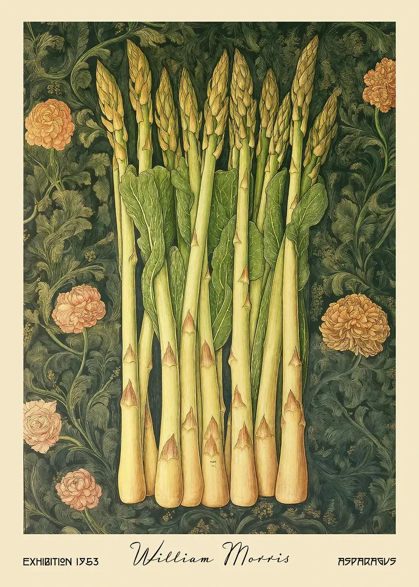 William Morris Retro Kitchen Fruit Canvas Wall Art | Dining Decor