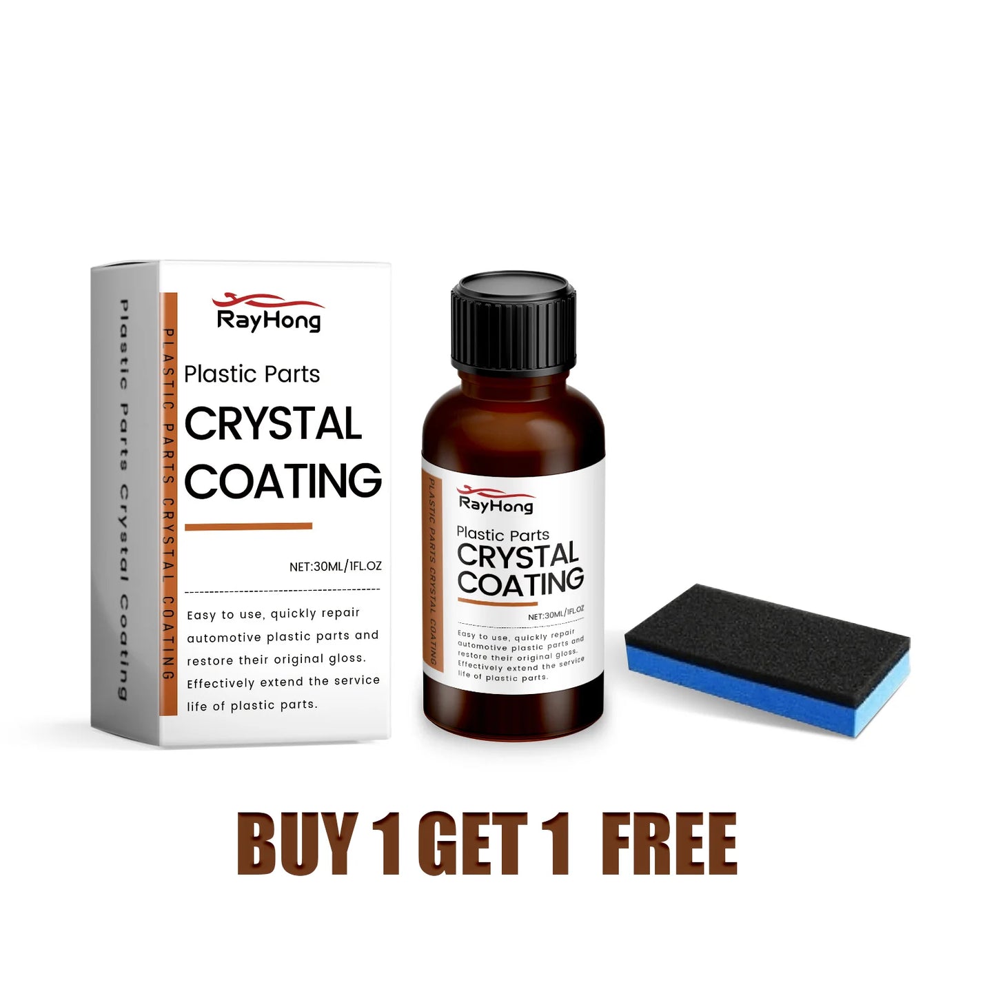 RayHong Crystal Plastic Coating Agent – Car Gloss & Protection