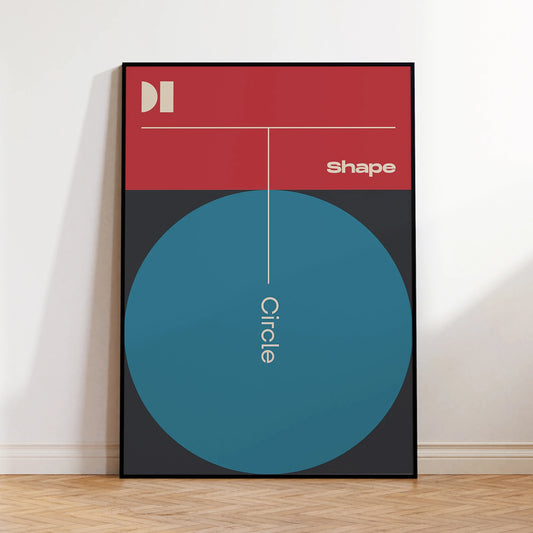 Modern Minimalist Shape & Circle Canvas Wall Art Print Poster Canvas Wall Art Peaceful Pleasures Health and Wellness G4324 40x50cm Unframed