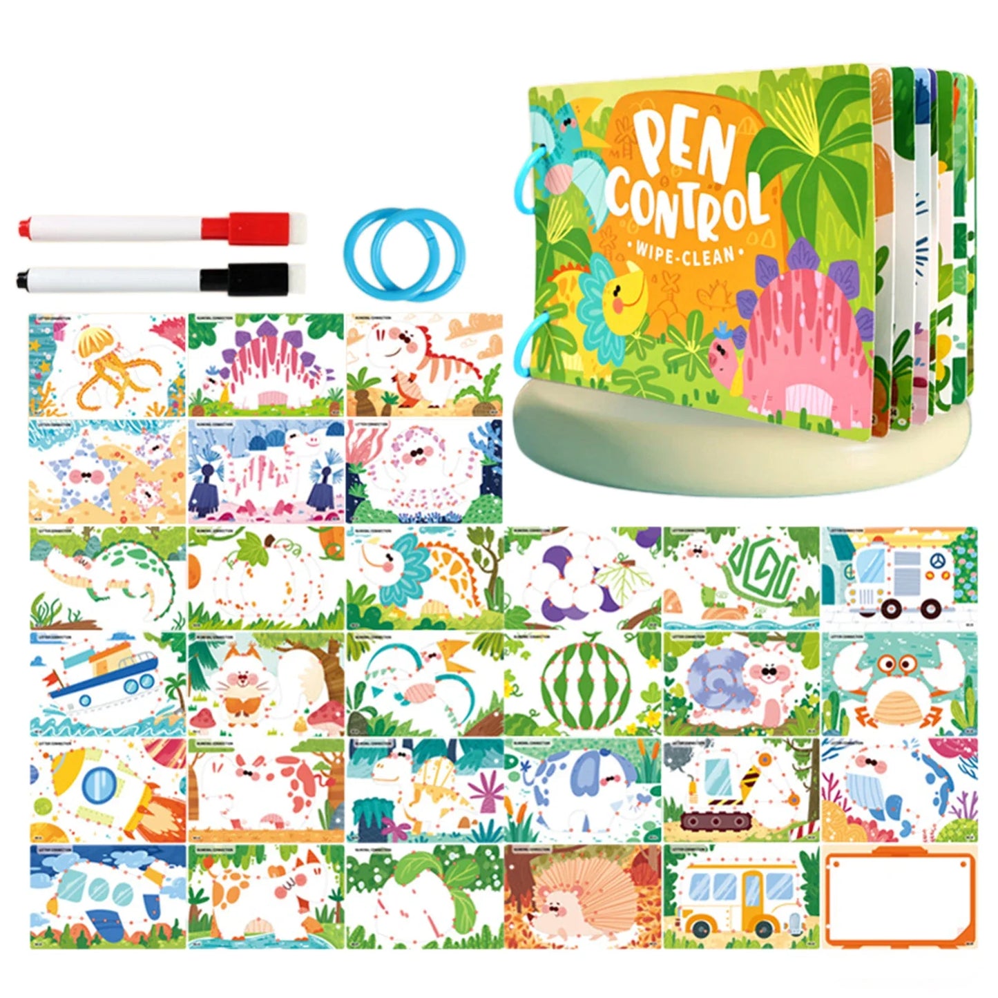 Write & Wipe Pen Control Activity Book for Toddlers & Kids
