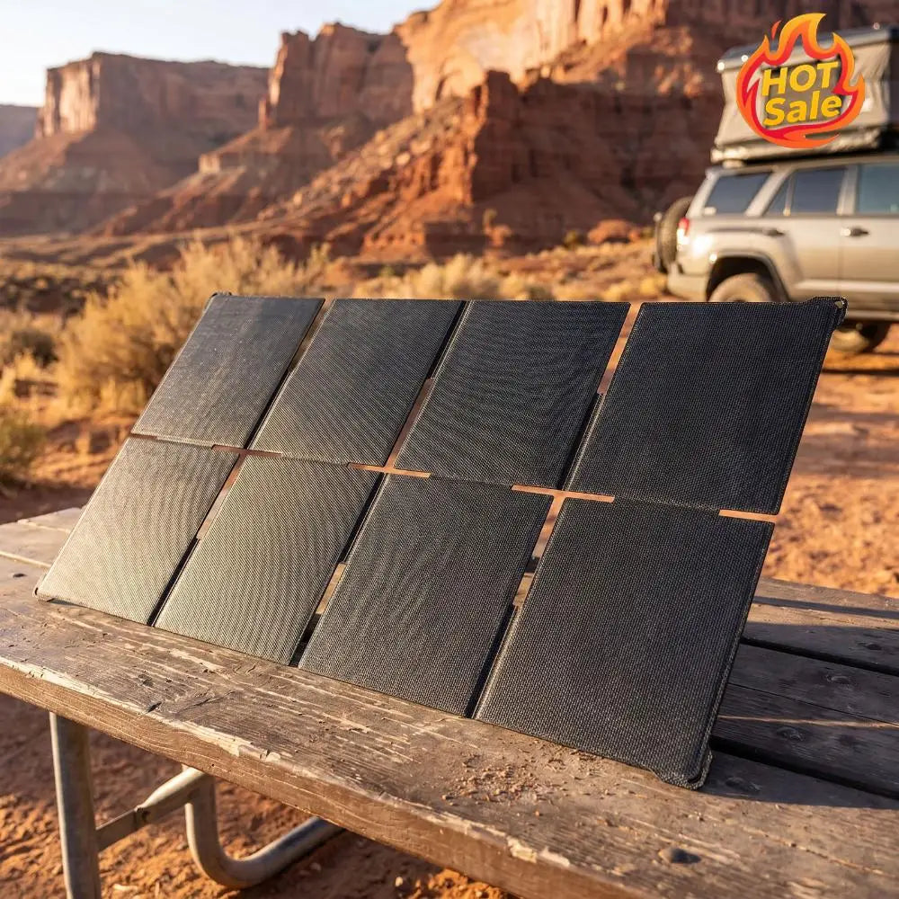 VODOOL 45W 8-Panel Foldable Solar Charger USB-A USB-C IPX6