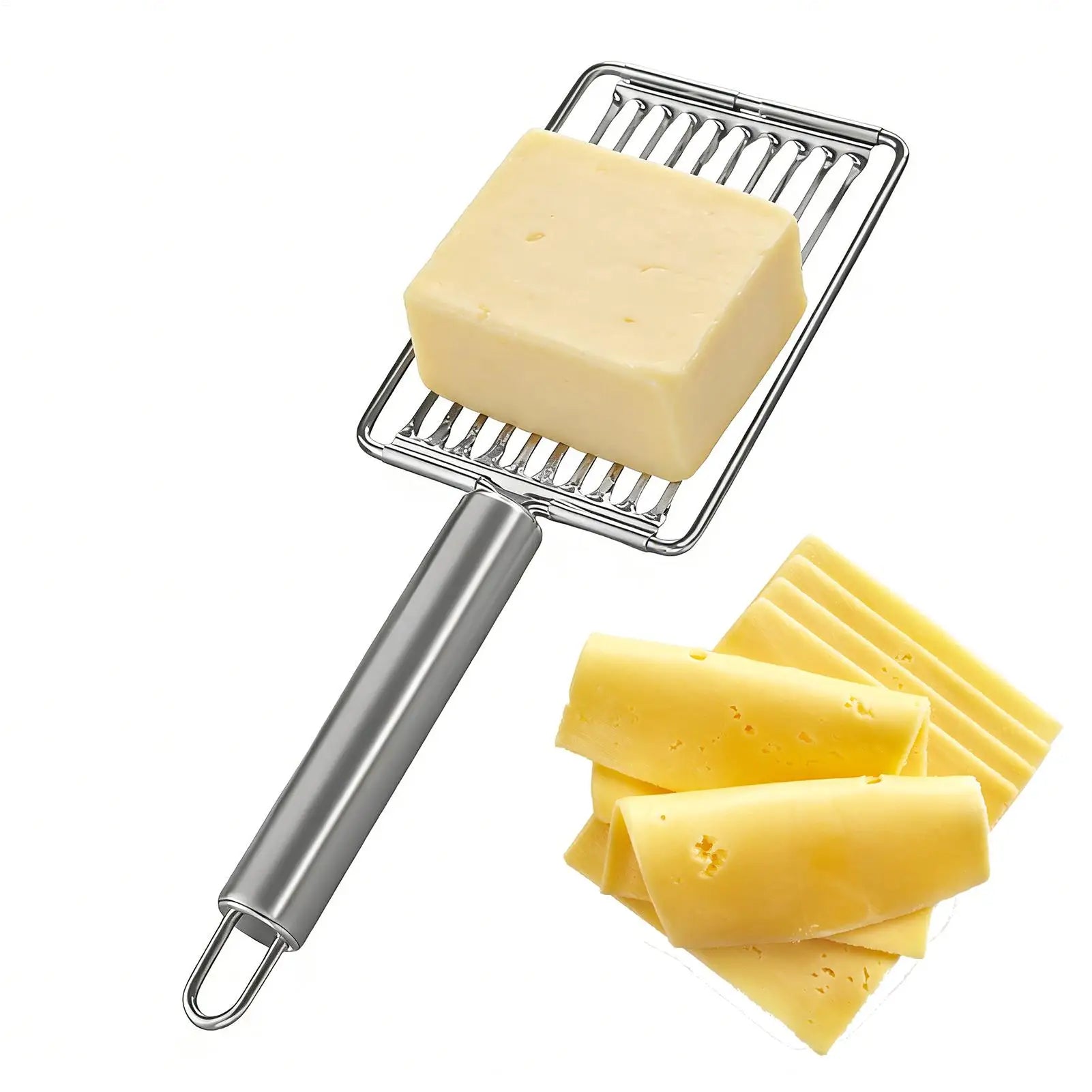 Stainless Steel Tomato Slicer Multi-Purpose Vegetable Onion Chopper Fruit Cutter for Home Kitchen Cooking BBQ Salad Peaceful Pleasures Health and Wellness