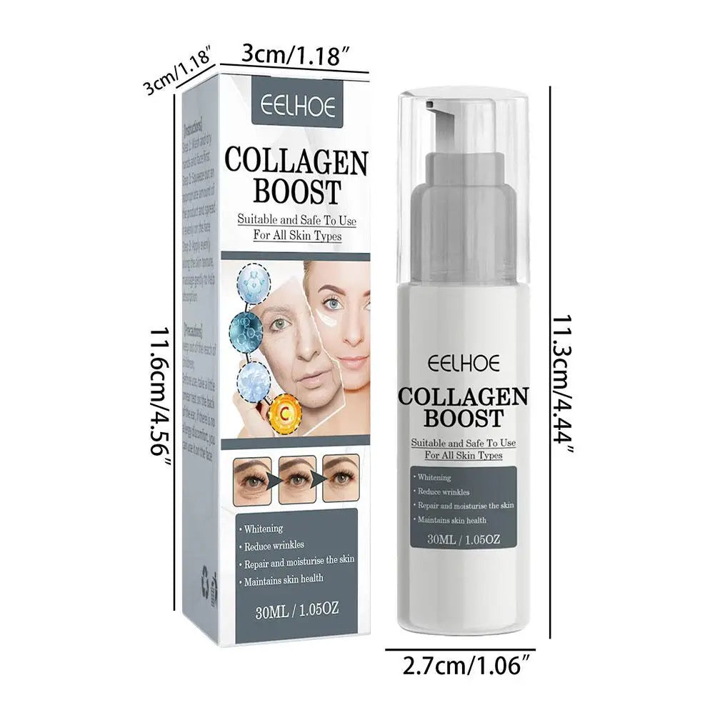 1/2/3pcs 30ml Collagen Boost Firming Essence Cream Fade fine lines Face brightening lightining Serum Cream skin care for women Peaceful Pleasures Health and Wellness