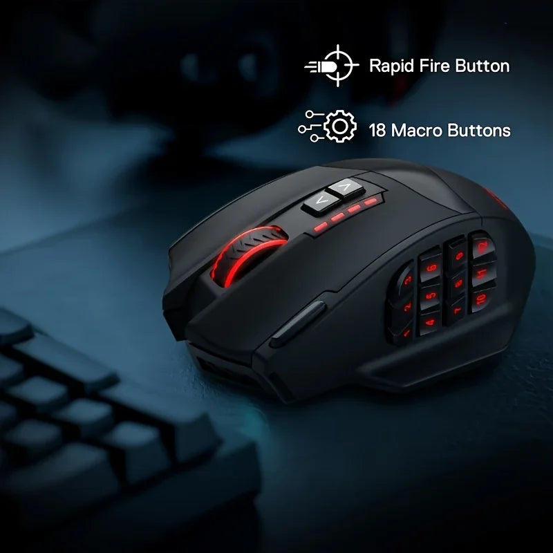 E-YOOSO X-33 Dual Mode Gaming Mouse Support 2.4G Wireless & Wired, RGB USB Mouse with 16000 DPI 16 Programmable Buttons for PC Peaceful Pleasures Health and Wellness
