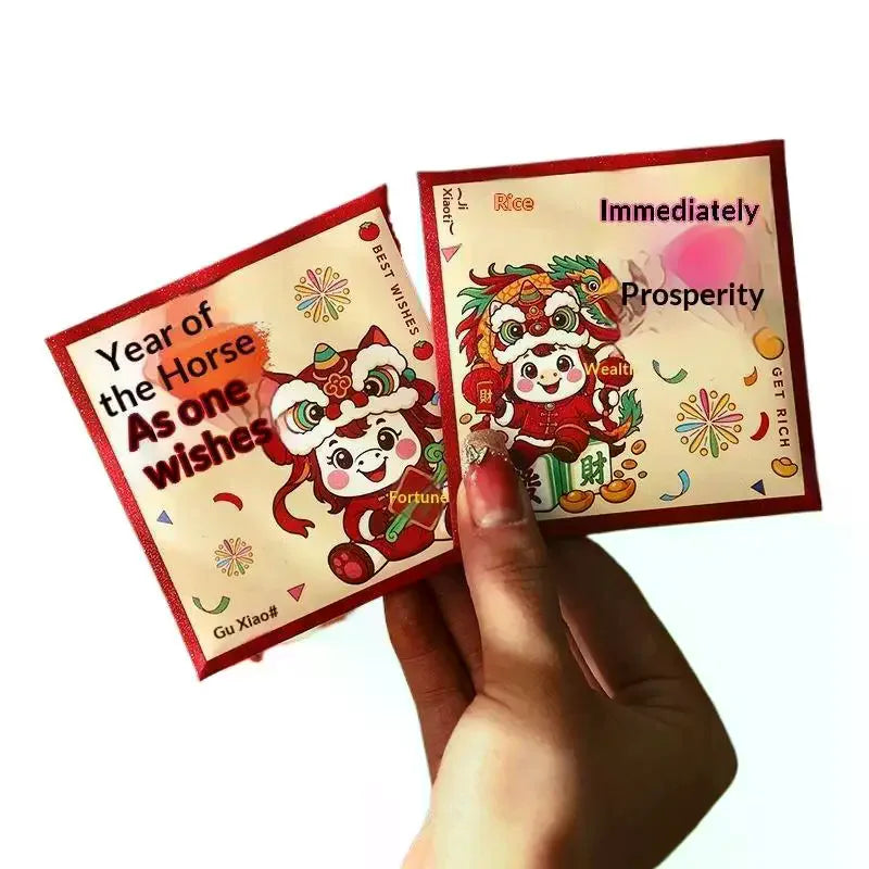 2026 Horse Year Red Envelopes – 6-Pack Lucky Money Bags