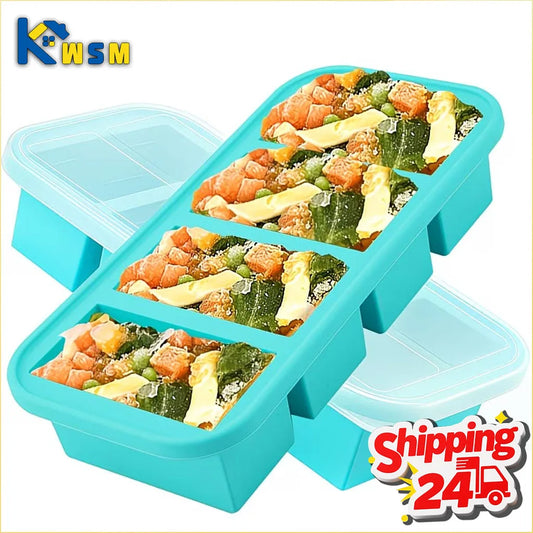 Large Capacity Silicone Freezer Tray | BPA-Free with Lid Silicone Freezer Tray Oasis Select