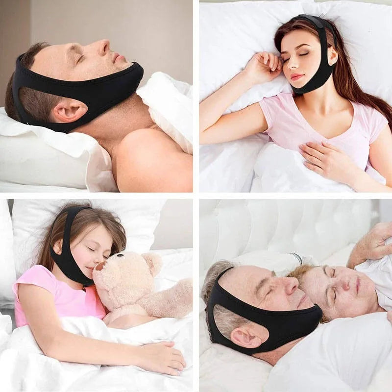 Neoprene Anti-Snore Chin Strap | Adjustable Jaw Sleep Support
