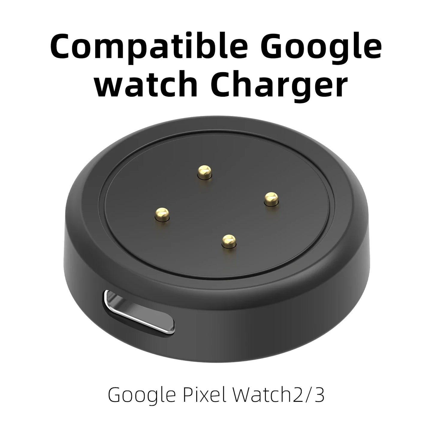 USB Charger Dock for Google Pixel Watch 3 & 2 with Lanyard