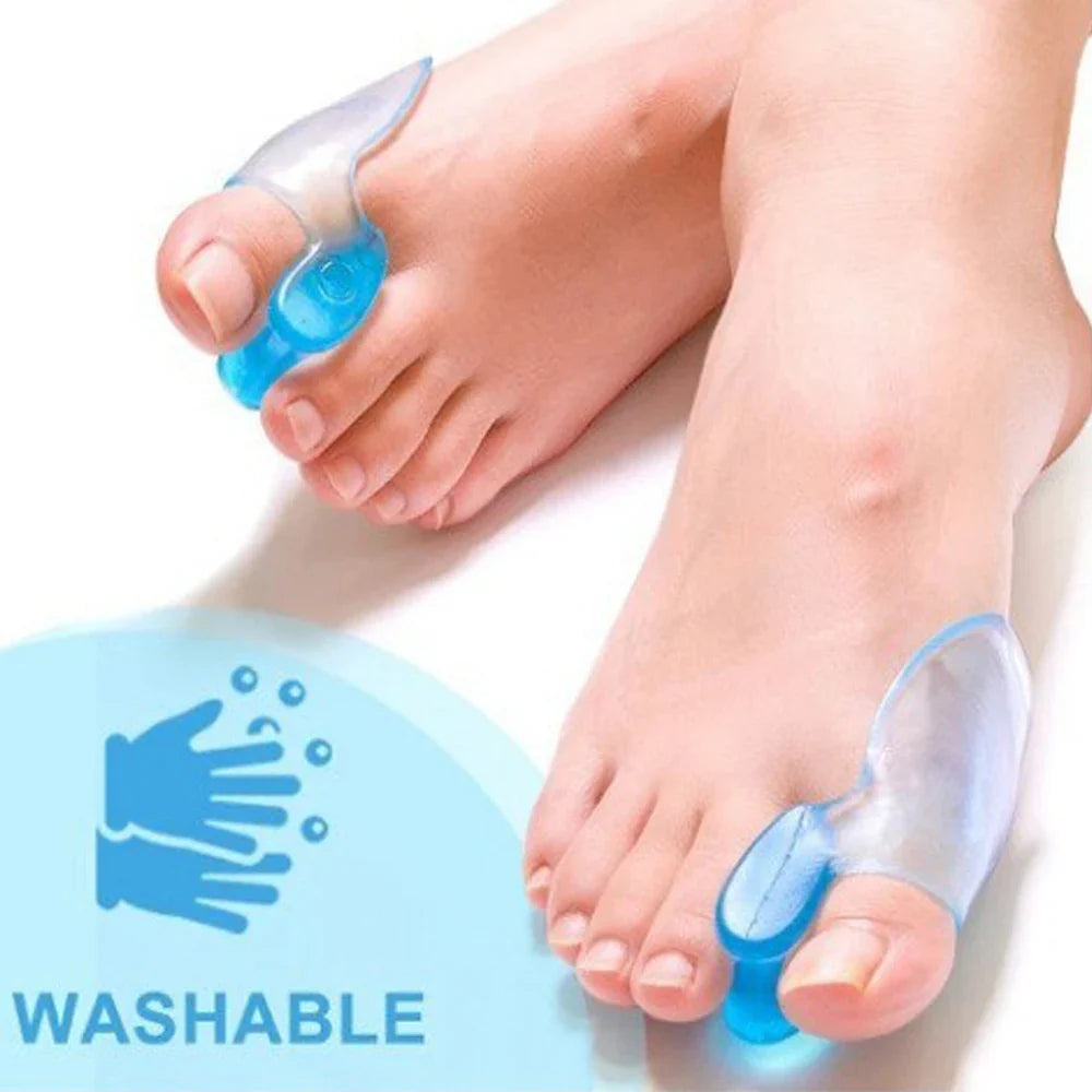 2-Pack Silicone Toe Separators & Spacer Sleeves | Gel Toe