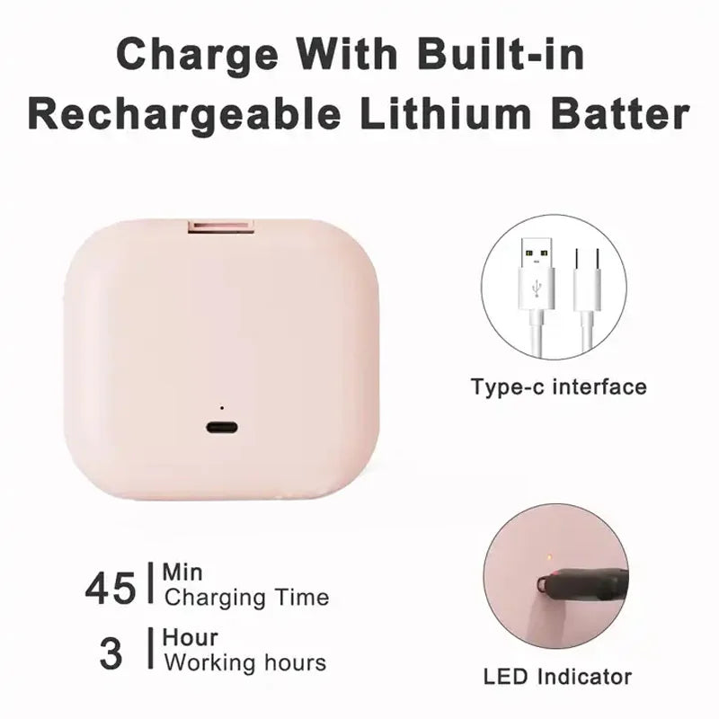 Compact, mini folding cosmetic mirror with lighting, portable, handheld, small pocket travel cosmetic mirror with a magnificatio Peaceful Pleasures Health and Wellness