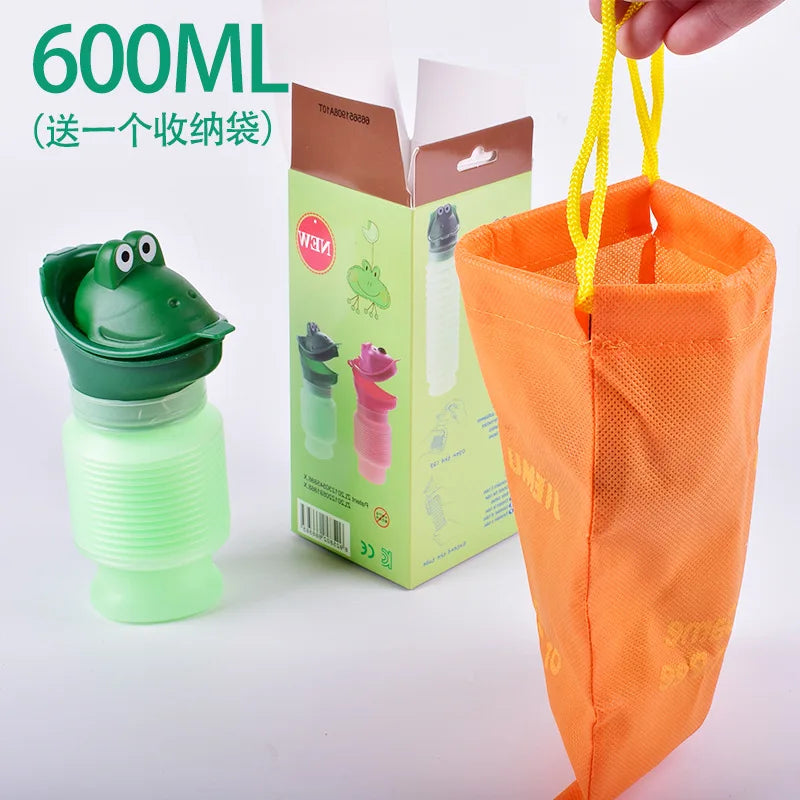Adult / Children Portable Traffic Jam Car Urinal for Men Women Kids Leak Proof Travel Urine Bag Emergency Mini Toilet Solution Peaceful Pleasures Health and Wellness Children Green