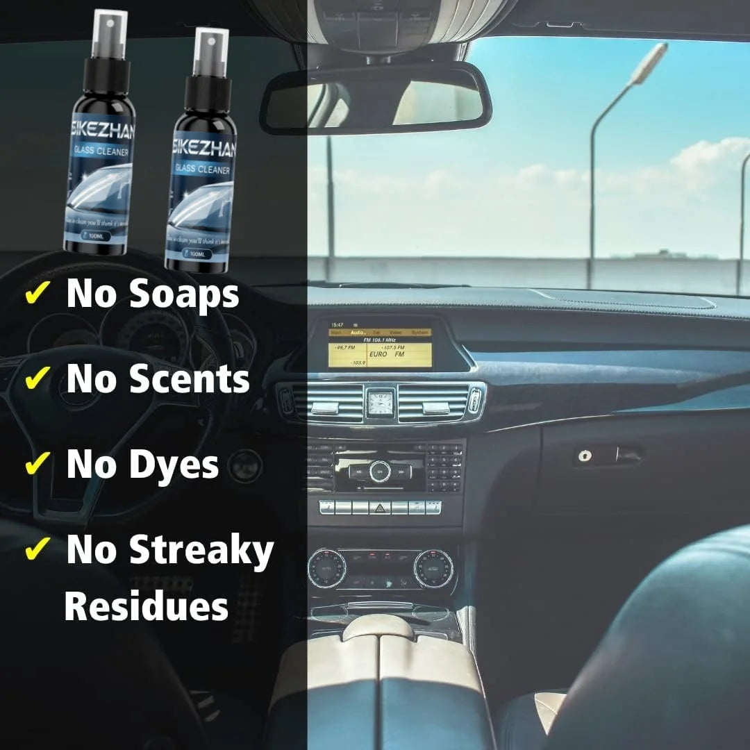 Tint Safe Glass Cleaner Spray Ammonia Free Streak Free Window Cleaning Solution for Car Windshield Home Mirrors Auto Detailing Peaceful Pleasures Health and Wellness