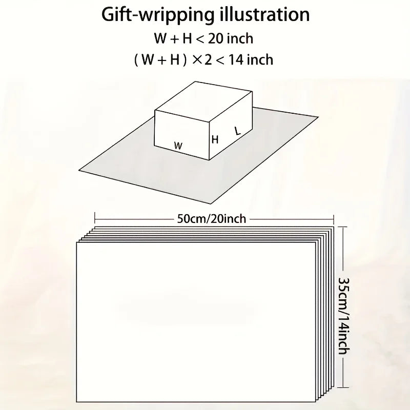Christmas Tissue Paper 50x35cm | Gift Wrapping & Bag Filler