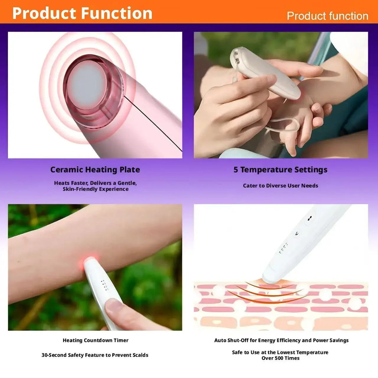Mosquito Bite Relief Device Fast Anti-Itch Pen for Baby Kids & Adults Physical Itch Relief Rechargeable Portable Itch Eliminator Peaceful Pleasures Health and Wellness