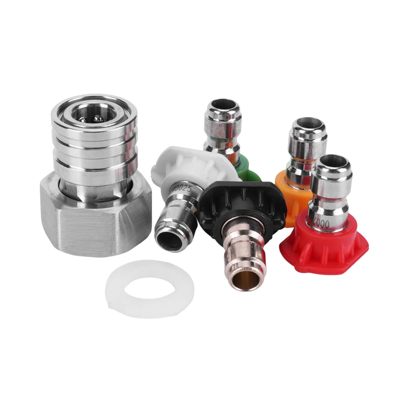 Convert Water Hose To Power Washer Connector Stainless Steel Attachment Car Washing Nozzle & Hose Attachment Peaceful Pleasures Health and Wellness