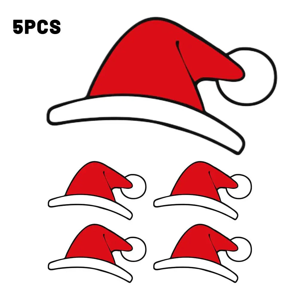 Christmas Santa Sticker for Tesla Model 3 & Y – Front Emblem