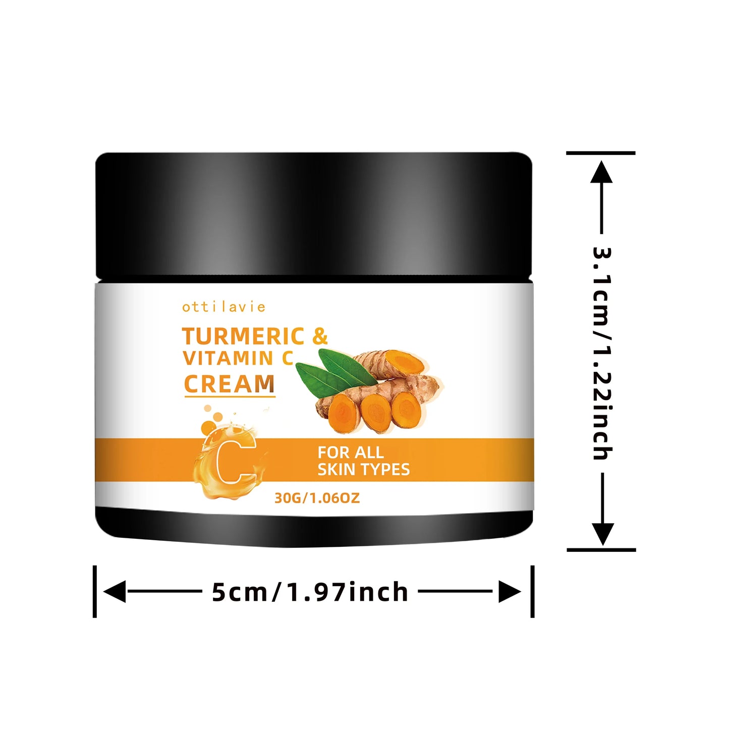 Turmeric & Vitamin C Cream 2pc Set – Hydrating, All Skin Types