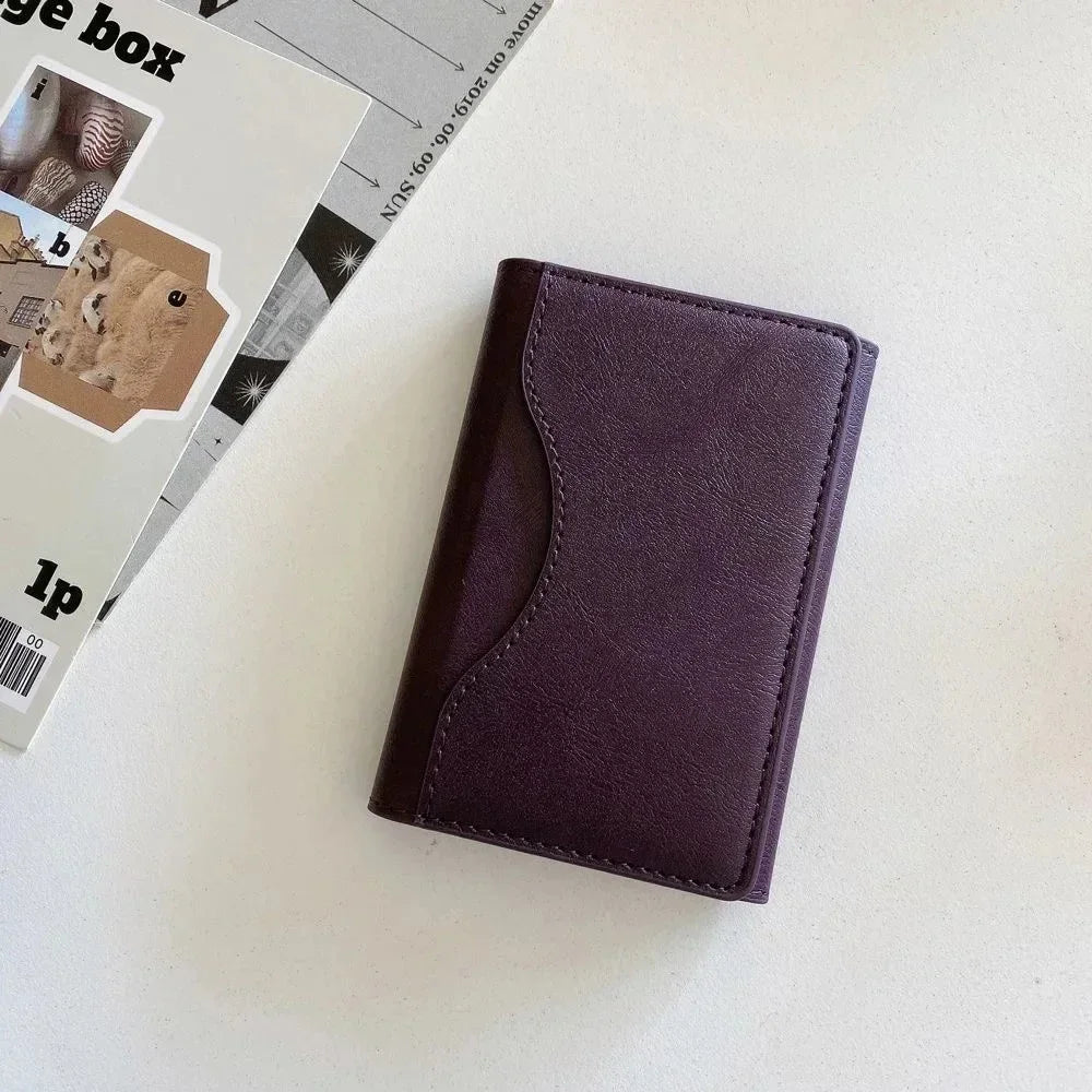 PU Leather Credit Card Holder | Magnetic Business Card Wallet