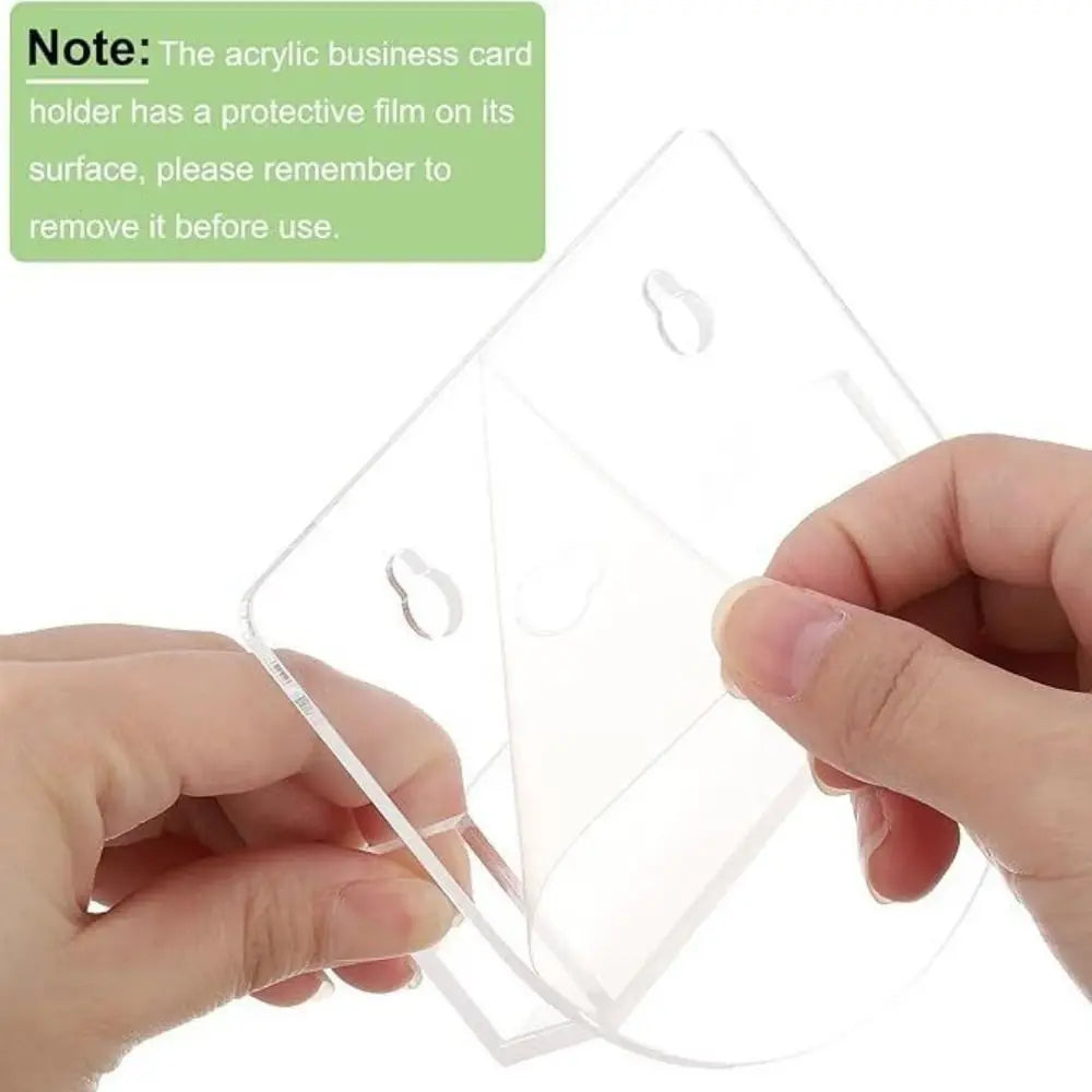 Acrylic Business Card Holder | Suction Cup Window Display Stand