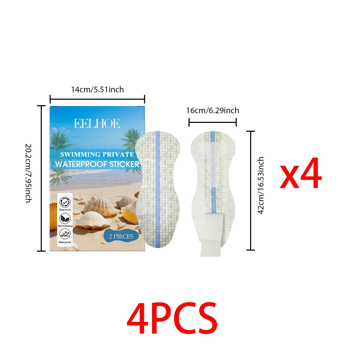 Waterproof Invisible Swim Patches for Women | Body Tape