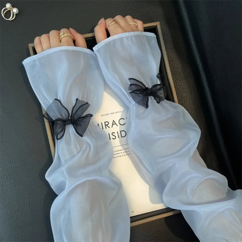Women's UV Protection Ice Silk Arm Sleeves – Bow Fairy Style