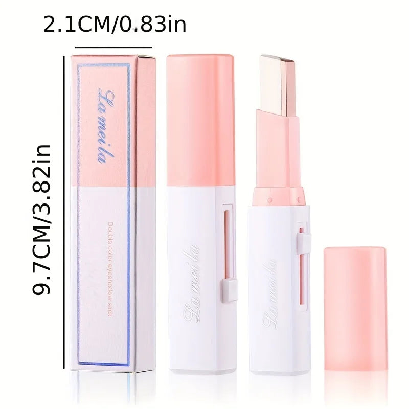 Two-Color Gradient Eye Shadow Stick – Long-Lasting 3D Look