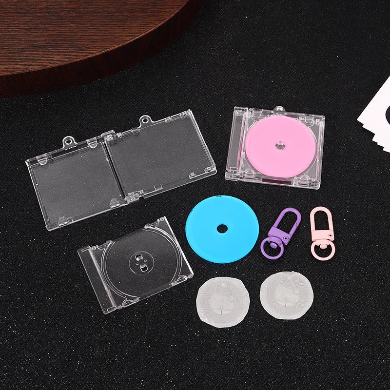 DIY Mini CD Case Keychain Pendant | Blank Album Cover Charm