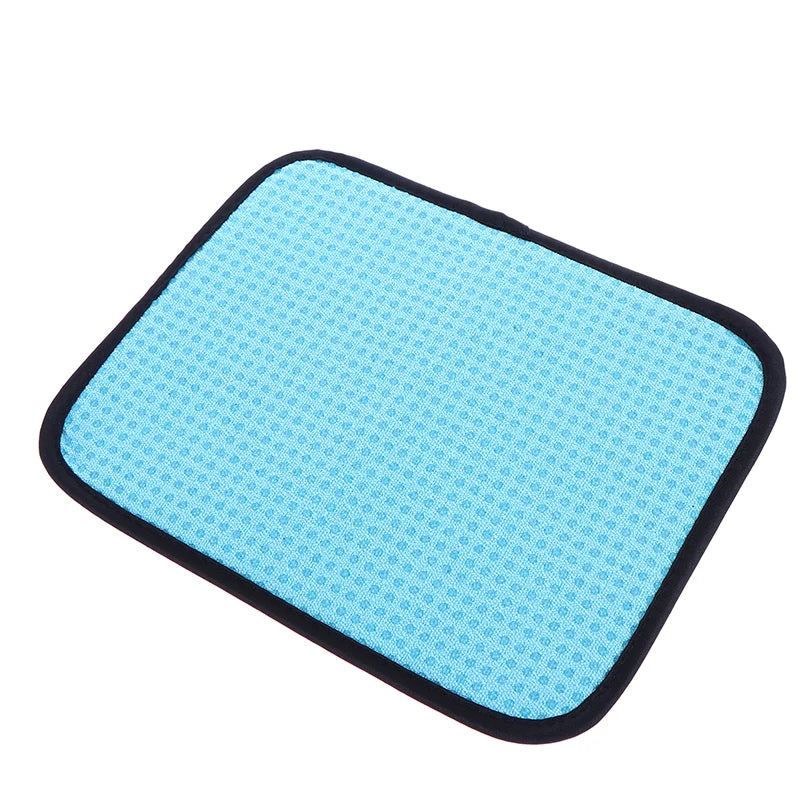 Reusable 25x20CM Bowling Ball Towel Polyester Nonslip Cleaning Pad Dust Remover for Indoor Games Peaceful Pleasures Health and Wellness Lake blue