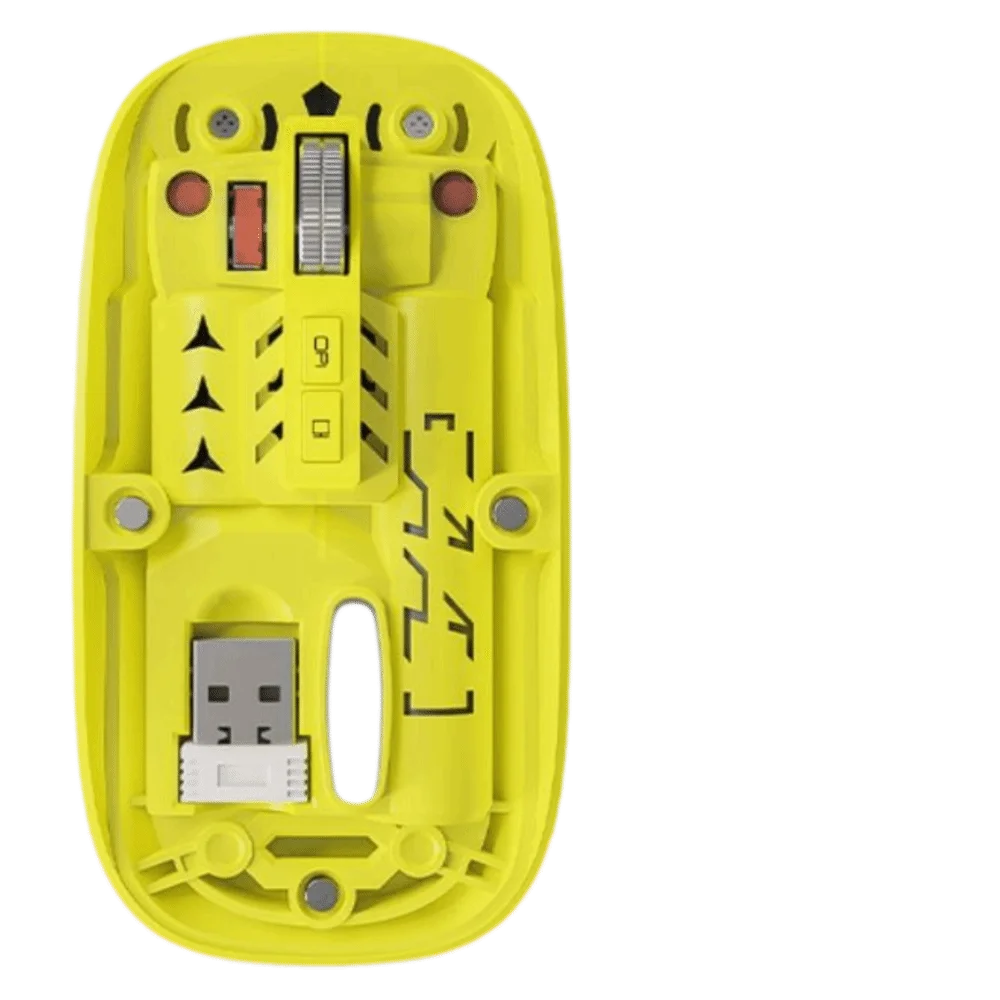 Silent Transparent Wireless Gaming Mouse | Type-C, 3-Mode