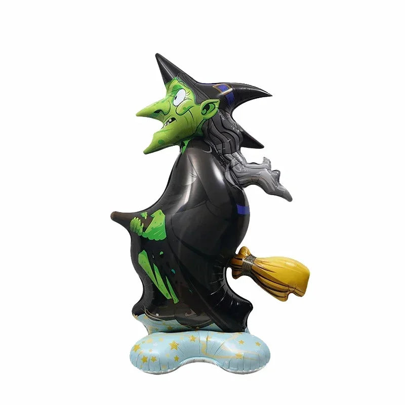 Halloween 4D Stand-Up Foil Balloon – Witch Pumpkin Dead Tree