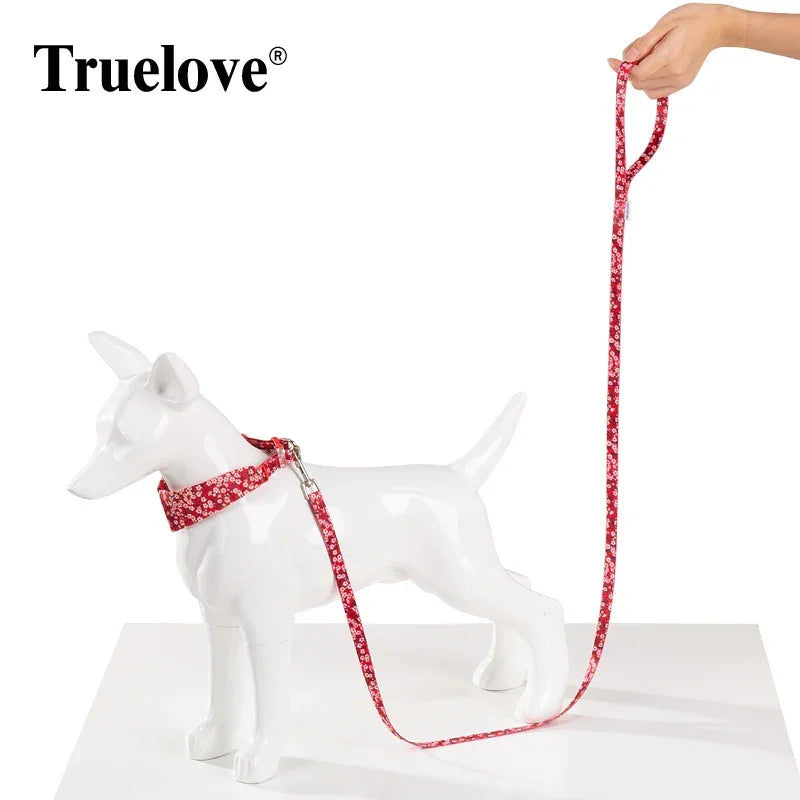 Truelove Floral Pet Leash Spring Design Small Boys Girls Dogs Cats Lihgtweight Rope Running Training Dog Leash Polyester TLL3113 Peaceful Pleasures Health and Wellness