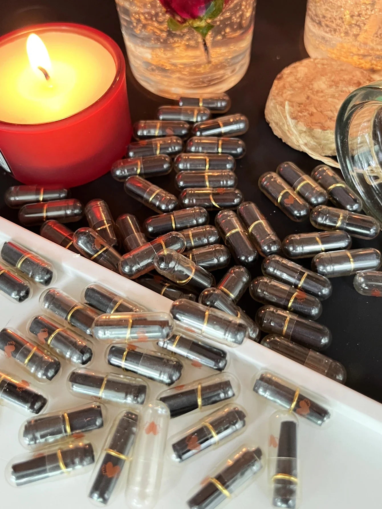 50pcs Message Capsule Love Pills – Blank Notes Wishing Bottle
