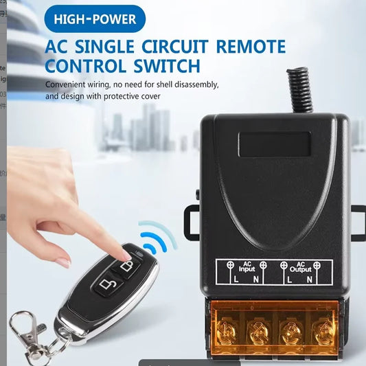 220V Electrical Appliance High-power Controller 433MHz Wireless Remote Control Garage Rolling Shutter Door Peaceful Pleasures Health and Wellness