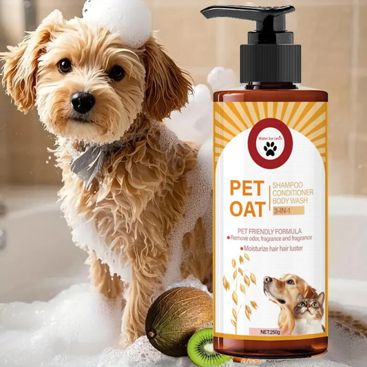 Pet Shampoo for Dogs & Cats – Odor Control, Soft Coat & Fresh Scent Pet Grooming Shampoo Peaceful Pleasures Health and Wellness