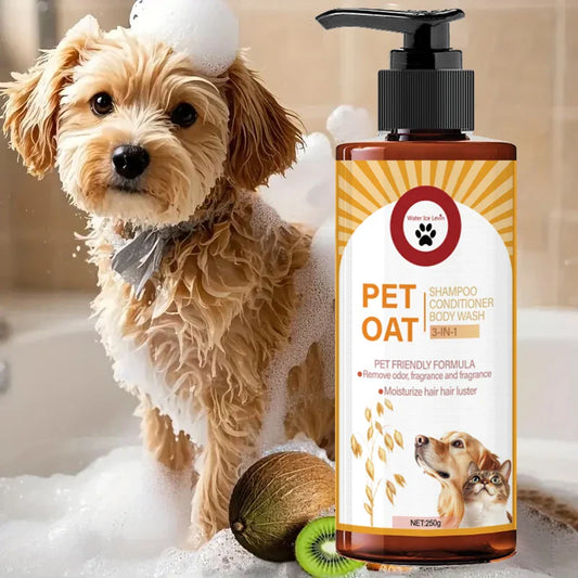 Pet Shampoo for Dogs & Cats – Odor Removal & Soft Coat Pet Grooming Shampoo Oasis Select