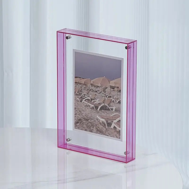 Acrylic Photo Frame – Table & Wall Display | Modern Decor