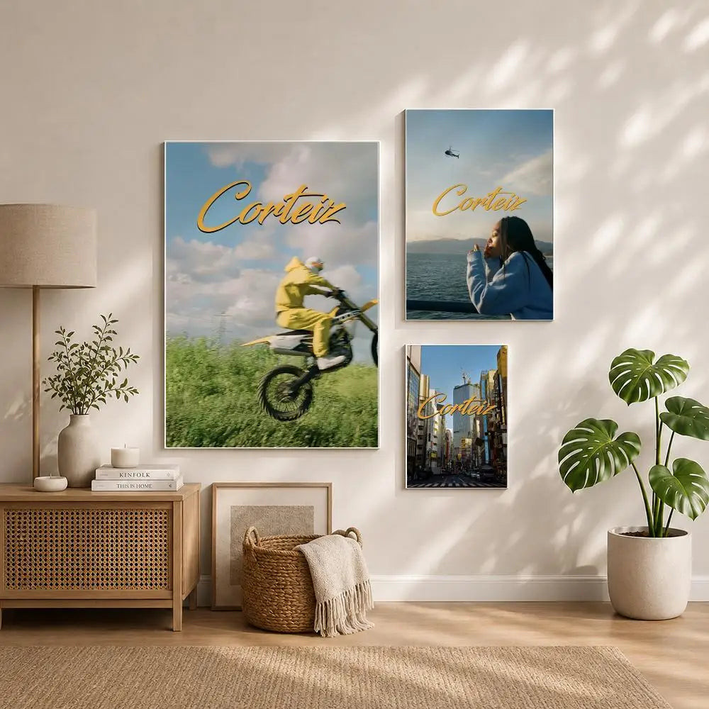 Fashion C-CorteizS Poster HD Self Adhesive Waterproof Wall Art Ideal for Home Office Dorm Bedroom Great Gift Peaceful Pleasures Health and Wellness