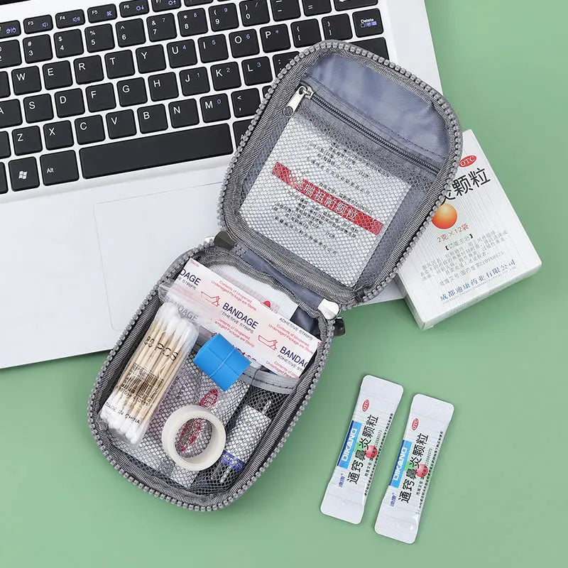 Home First Aid Kit Large Capacity Empty Medicine Storage Bag Portable Travel Medicine Box Survival Bag Emergency Bag For Car Peaceful Pleasures Health and Wellness