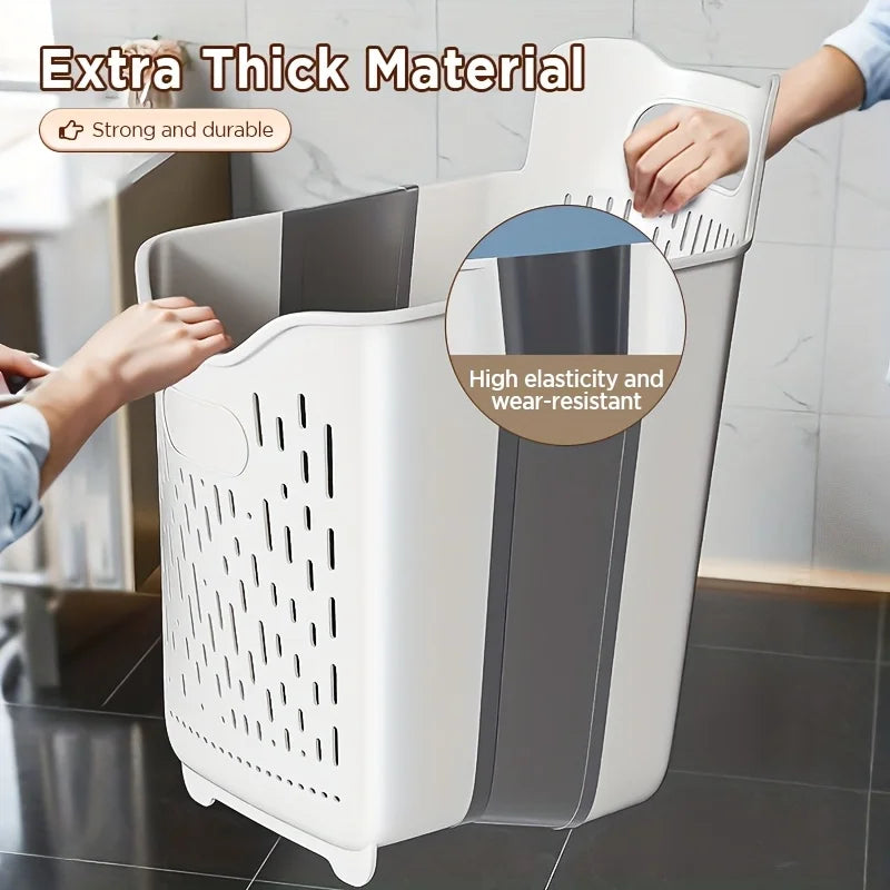 Wall-Mounted Collapsible Laundry Hamper | Space-Saving Basket