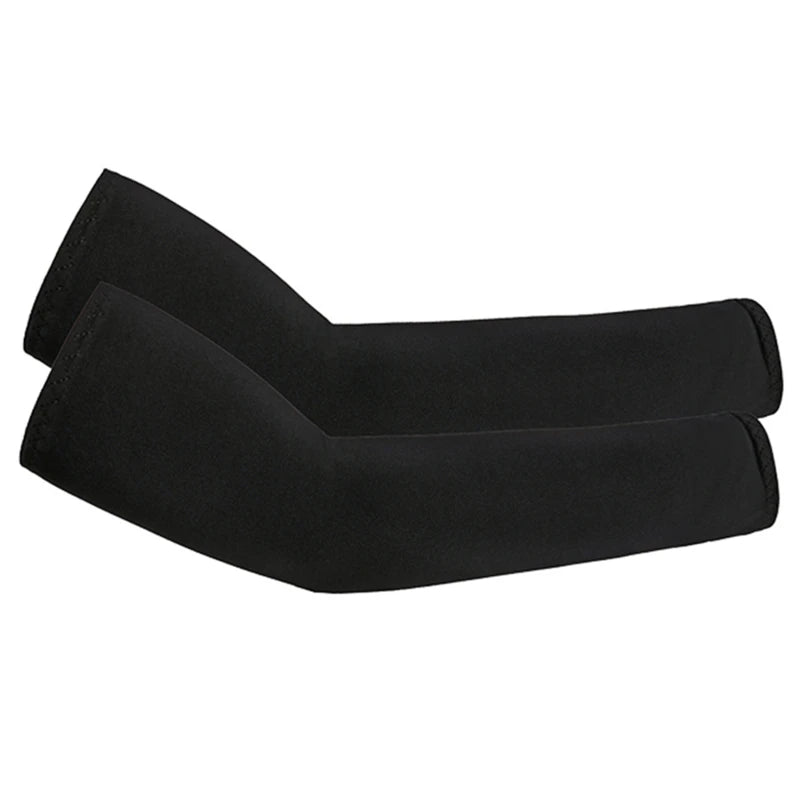 Unisex Cooling Arm Sleeves Elbow Cover Cycling Run Fishing UV Sun Protection Outdo Cool Arm Sleeves Peaceful Pleasures Health and Wellness black