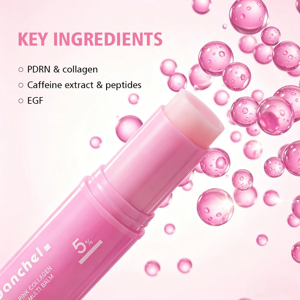 2pcs PDRN Pink Collagen Stick&Collagen Face Cream Multi Volume Balm Anti Aging Firming Anti Wrinkle Moisturizing Skincare Set Peaceful Pleasures Health and Wellness