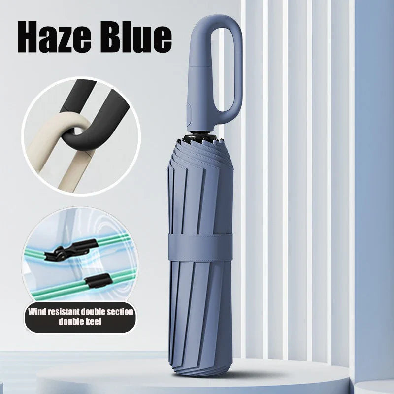 Oversized Windproof UV-Resistant Folding Umbrella | Auto Open