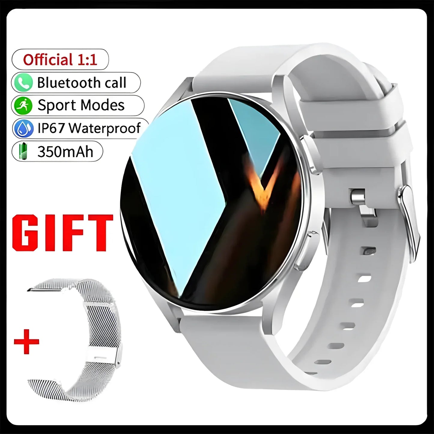 Ola Esporte 1.39" Bluetooth Smart Watch – Calls & Health Tracker