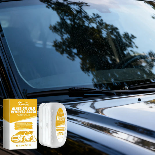 Car Glass Cleaning Brush – Oil Removal & Rain Repellent Coating Auto Glass Cleaner Peaceful Pleasures Health and Wellness