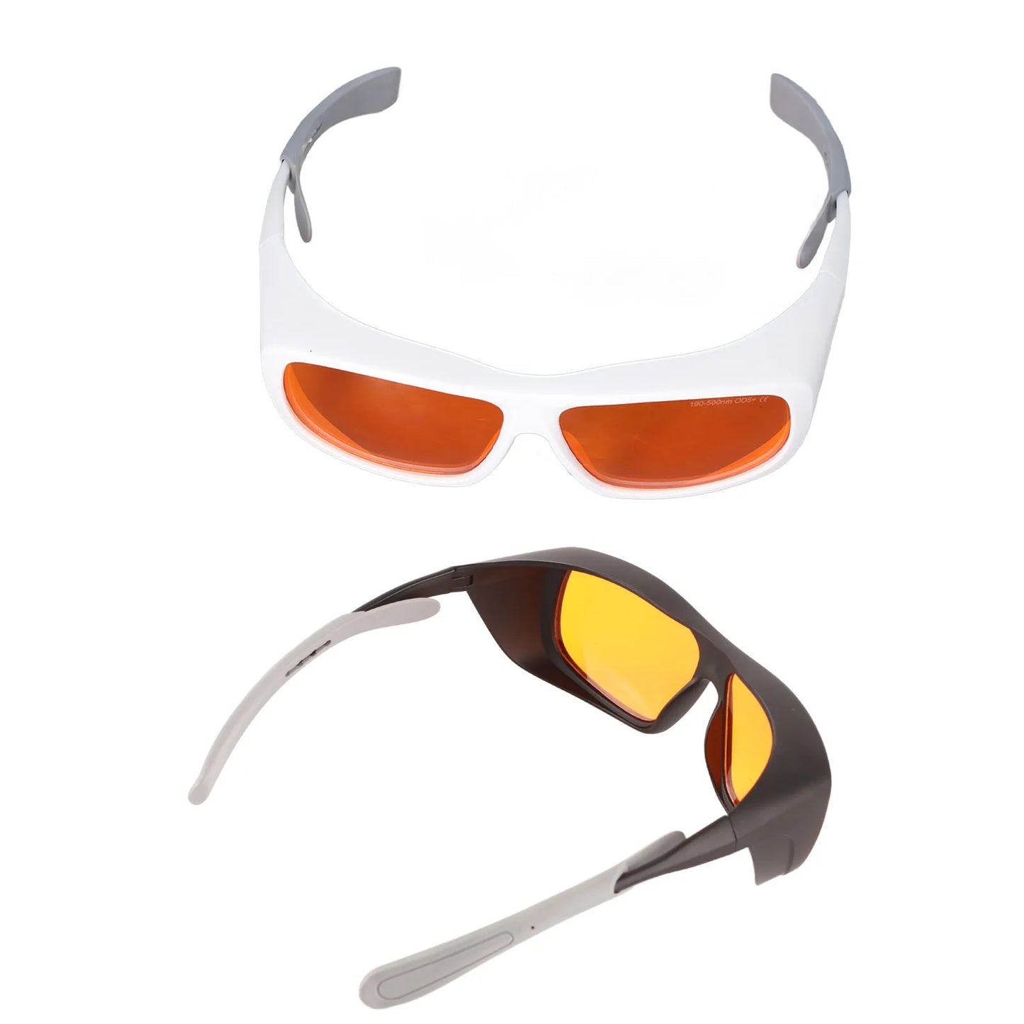 Laser Safety Goggles PC Plastic Easy To Clean Glasses High Attenuation Rate 180‑500nm Wavelength for Industrial Use Peaceful Pleasures Health and Wellness