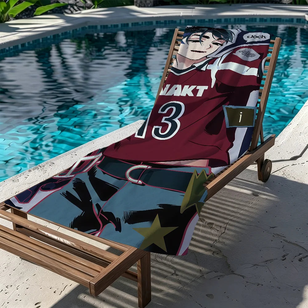 Anime Alien Quick-Dry Beach Towel | Soft Pool & Travel Towel Quick-Dry Beach Towel Peaceful Pleasures Health and Wellness